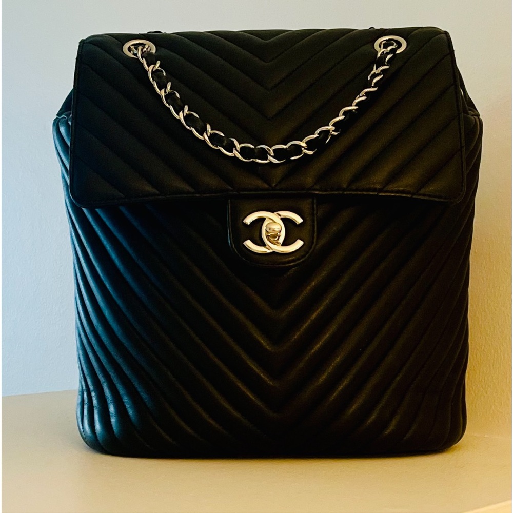 Chanel Chevron Backpack